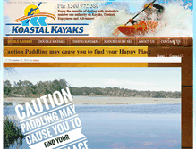 Tablet Screenshot of koastalkayaks.com